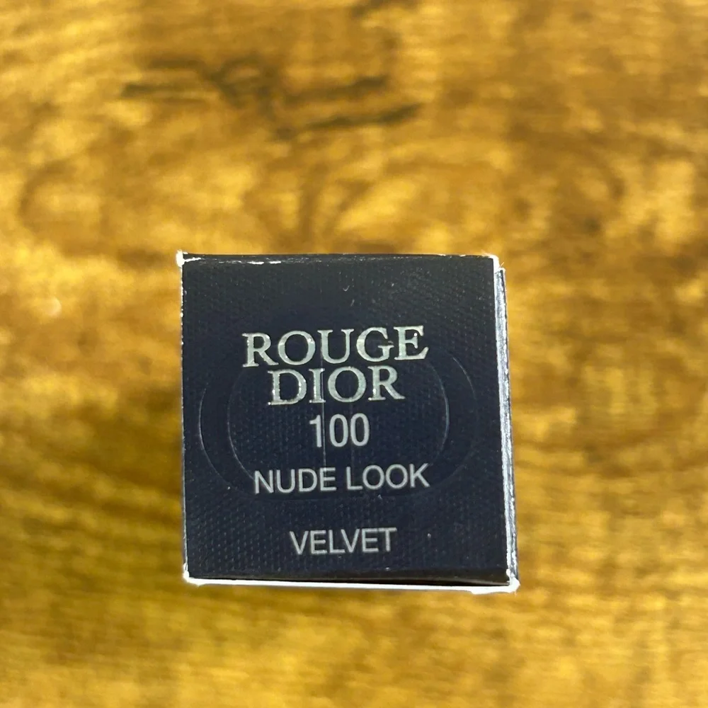 DIOR NIB‎ Rouge Dior Velvet Lipstick 100 Nude Look Matte NEW